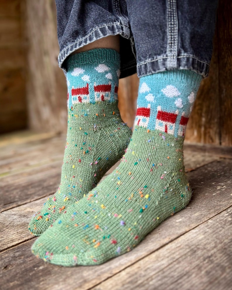 House Socks Set Knitting Pattern