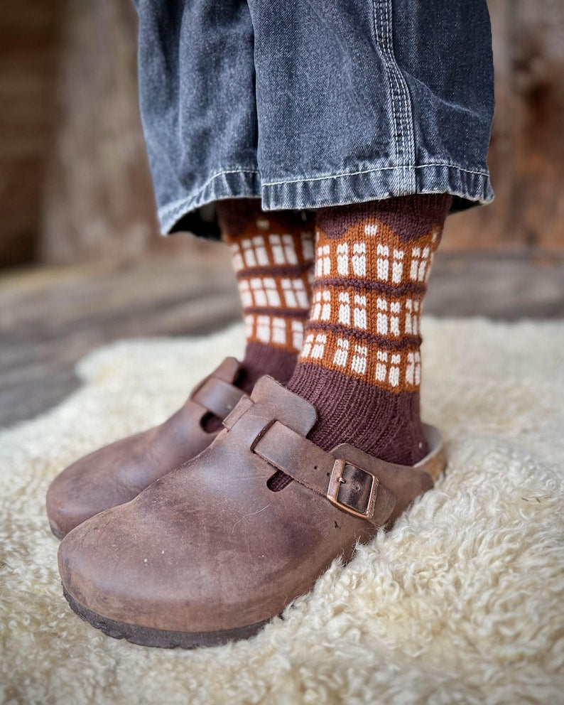 House Socks Set Knitting Pattern