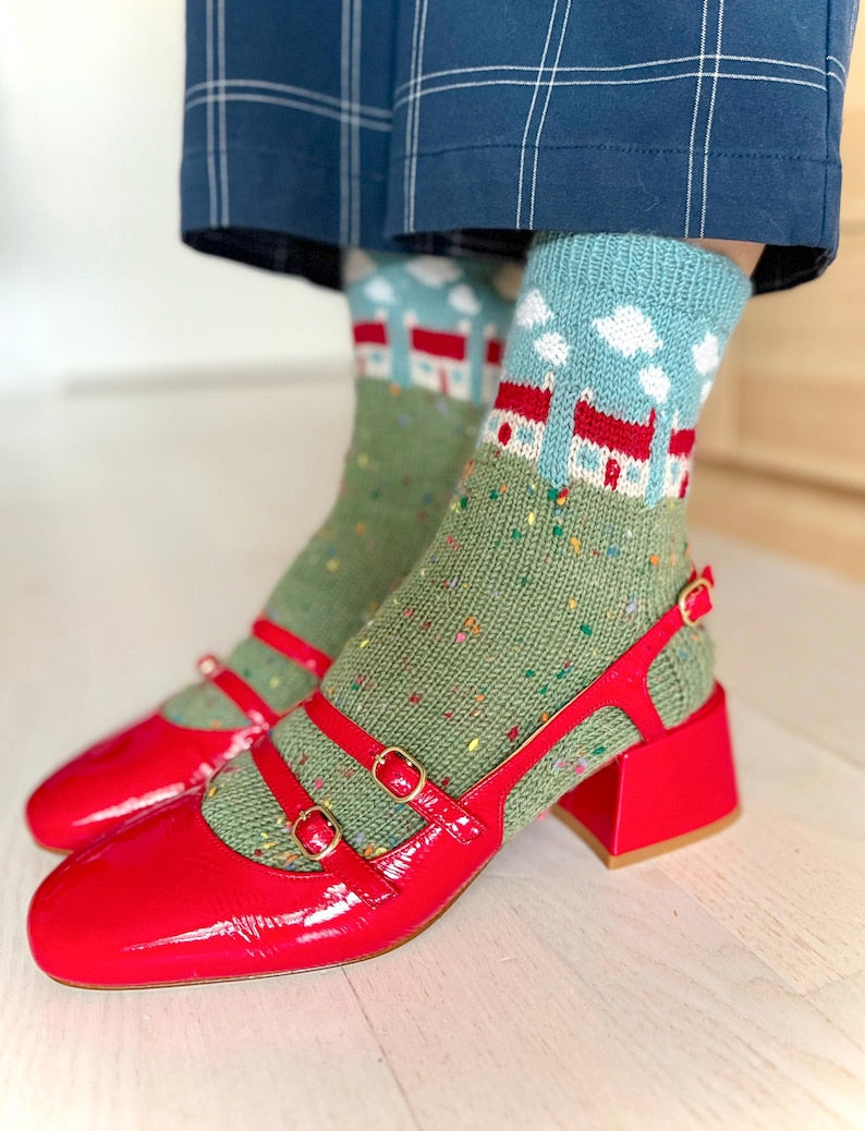 House Socks Set Knitting Pattern