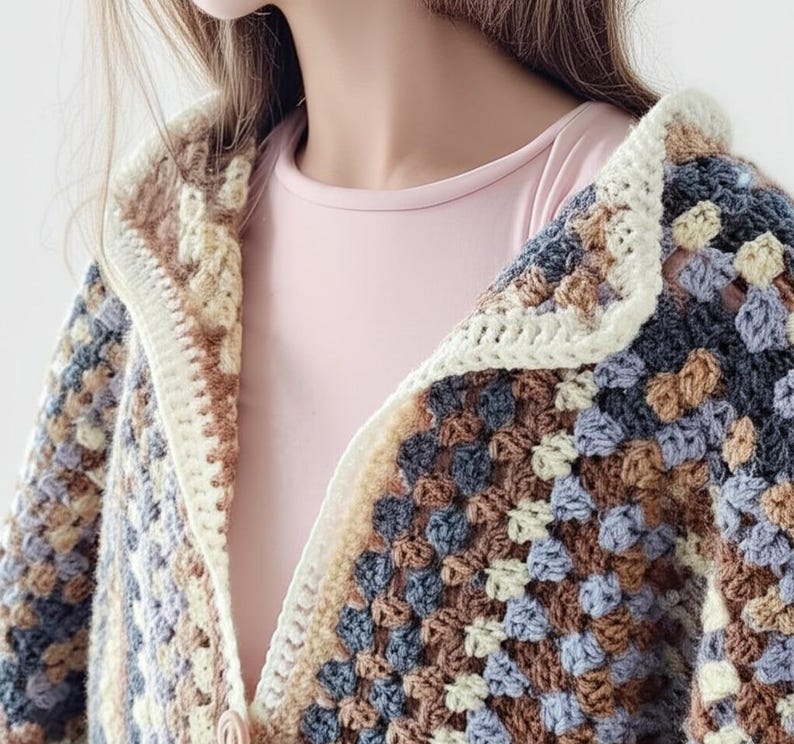 Skyline Hexagon Cardigan Knitting Pattern