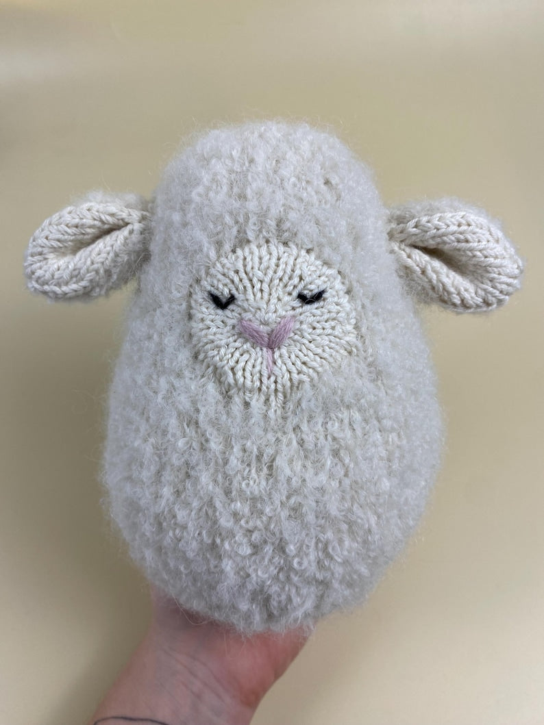 2-in-1 Bunny Lamb Knitting Pattern - Main Image