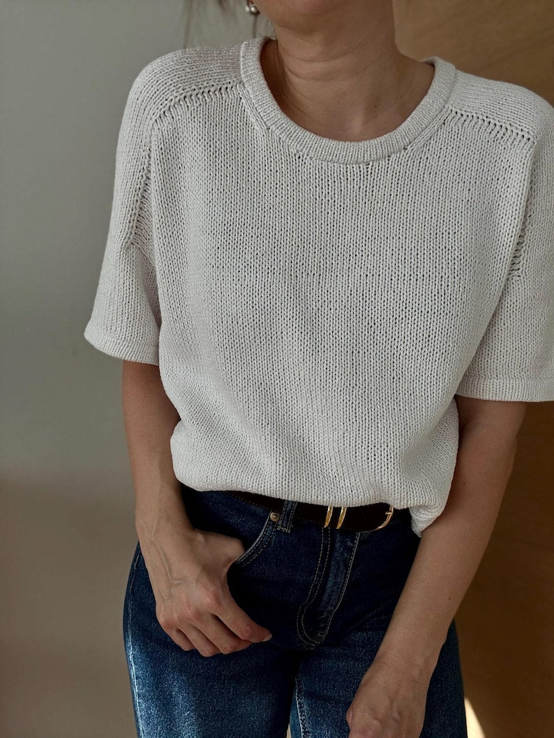 Easy Summer Tee Knitting Pattern