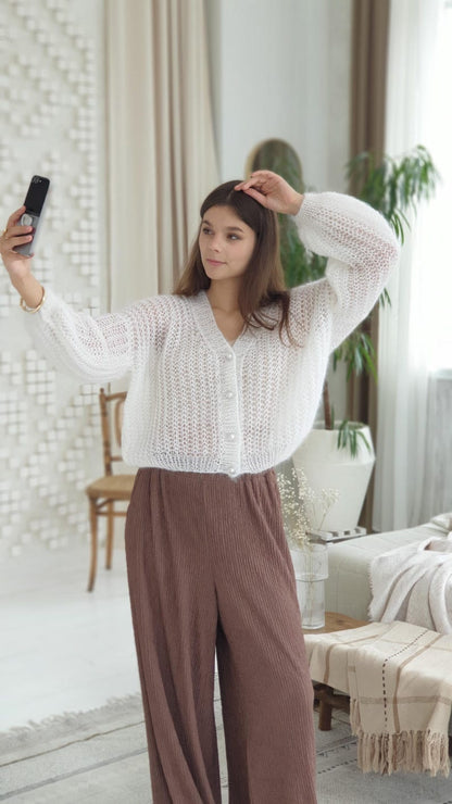 Cozy Textured Cardigan Knitting Pattern