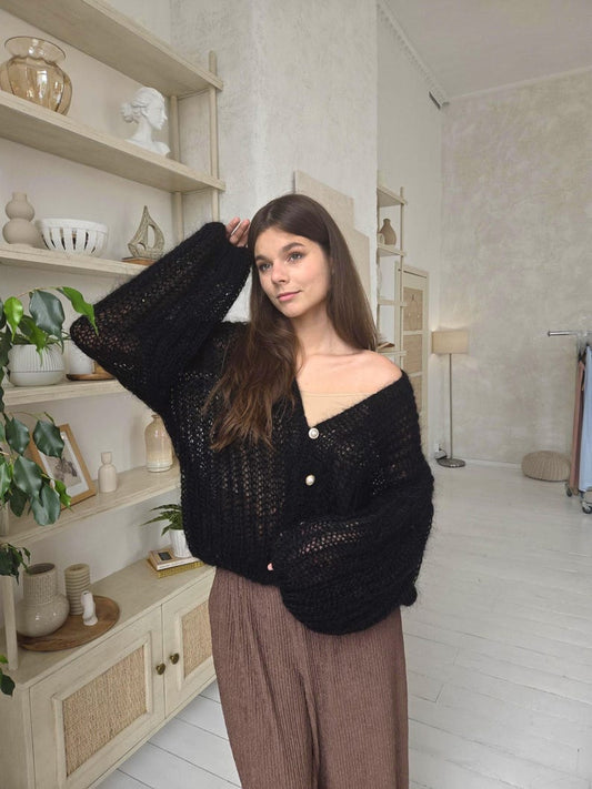 Cozy Textured Cardigan Knitting Pattern