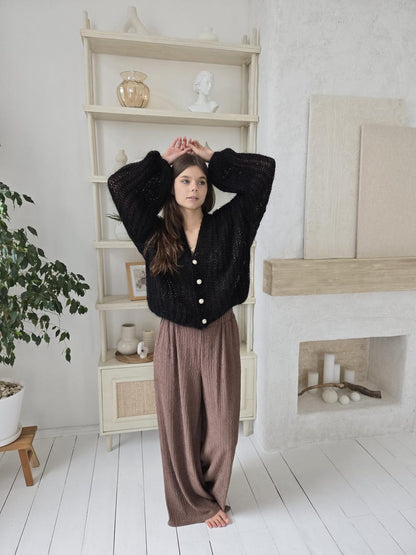 Cozy Textured Cardigan Knitting Pattern