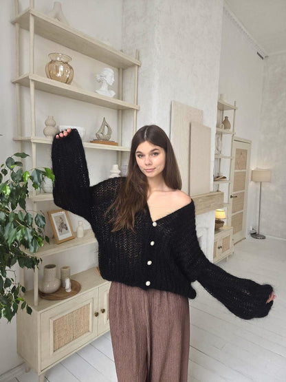 Cozy Textured Cardigan Knitting Pattern