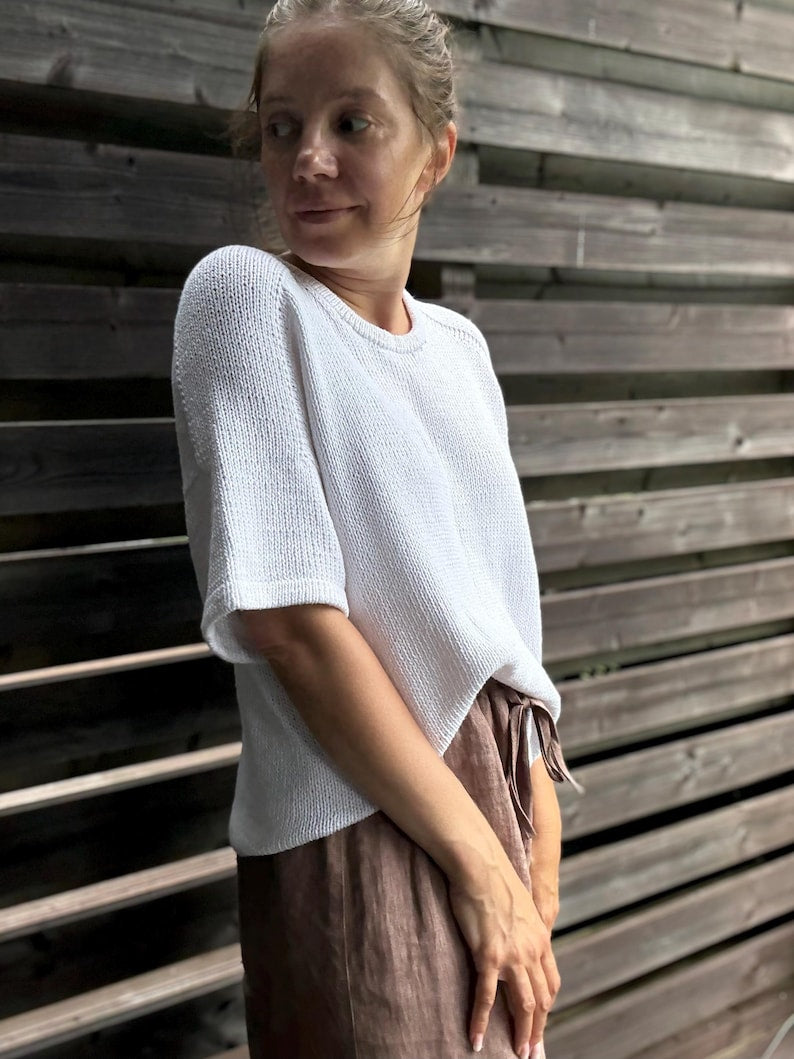 Easy Summer Tee Knitting Pattern