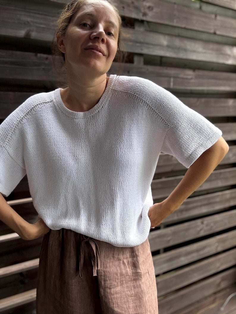 Easy Summer Tee Knitting Pattern