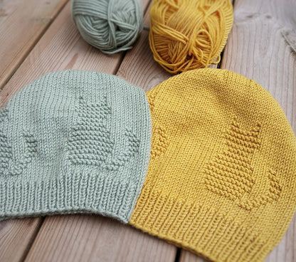 Cat Beanie Knitting Pattern