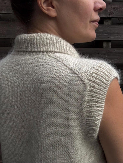 High Neck Vest Knitting Pattern