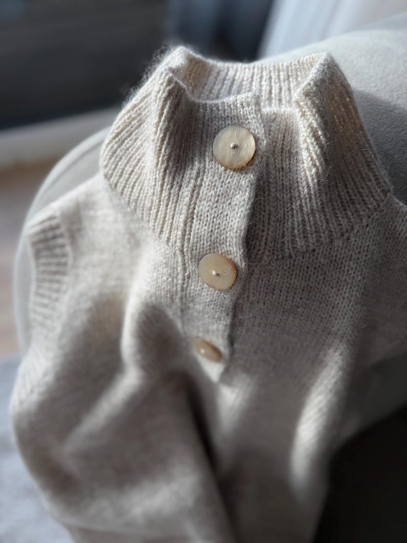 High Neck Vest Knitting Pattern