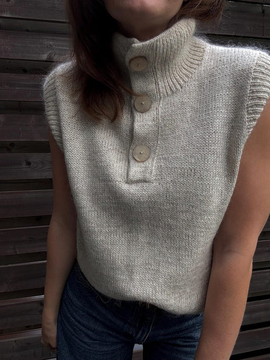 High Neck Vest Knitting Pattern