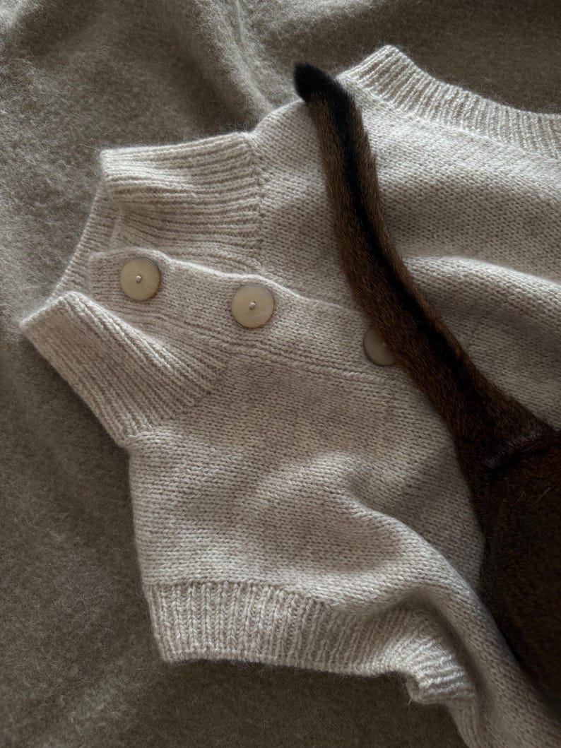 High Neck Vest Knitting Pattern