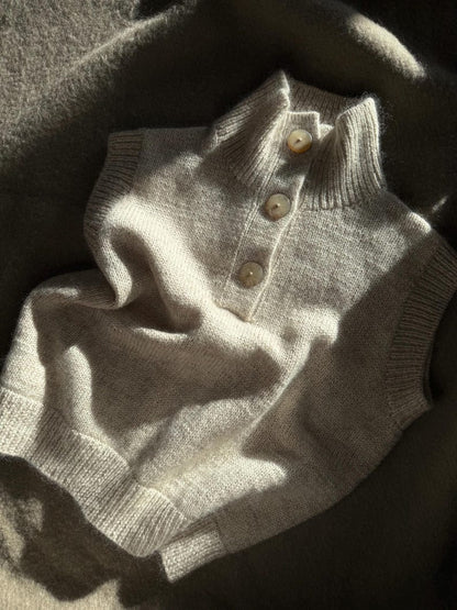 High Neck Vest Knitting Pattern