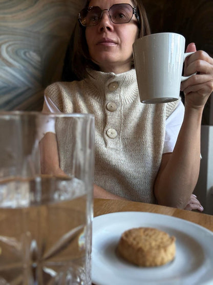 High Neck Vest Knitting Pattern