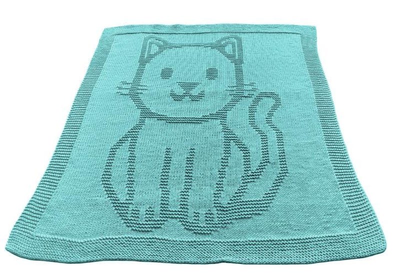 Cat Blanket Knitting Pattern