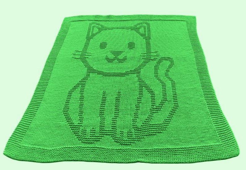 Cat Blanket Knitting Pattern