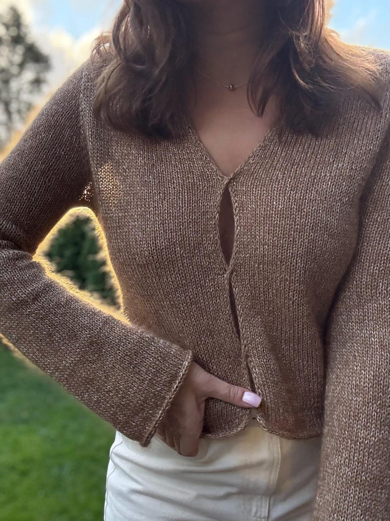 Twistveil Blouse Knitting Pattern