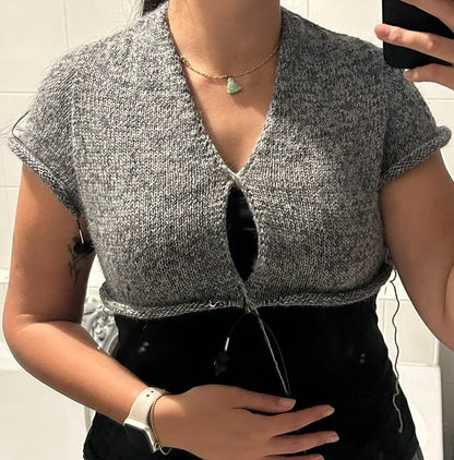Twistveil Blouse Knitting Pattern