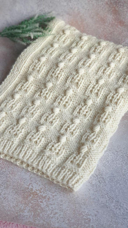 Crown Baby Blanket Knitting Pattern