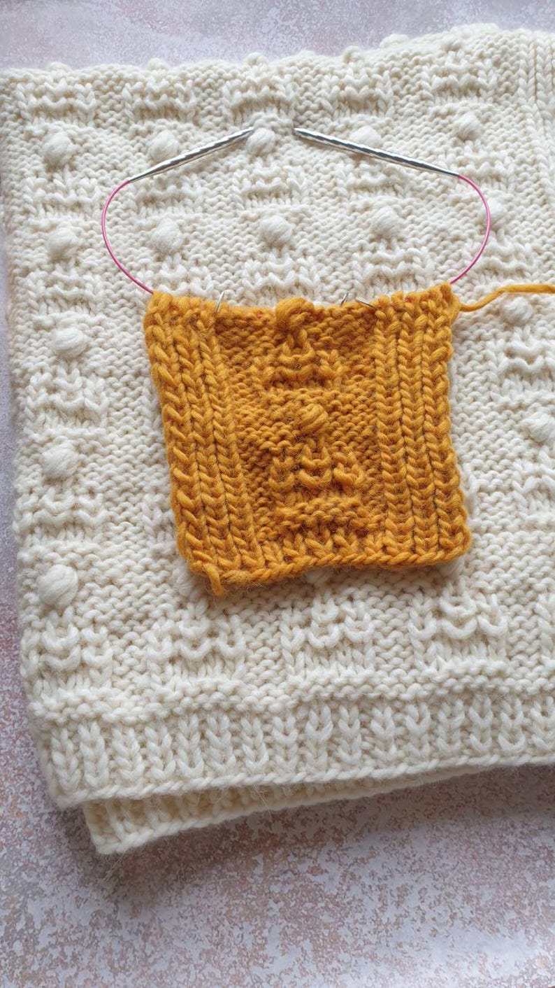 Crown Baby Blanket Knitting Pattern