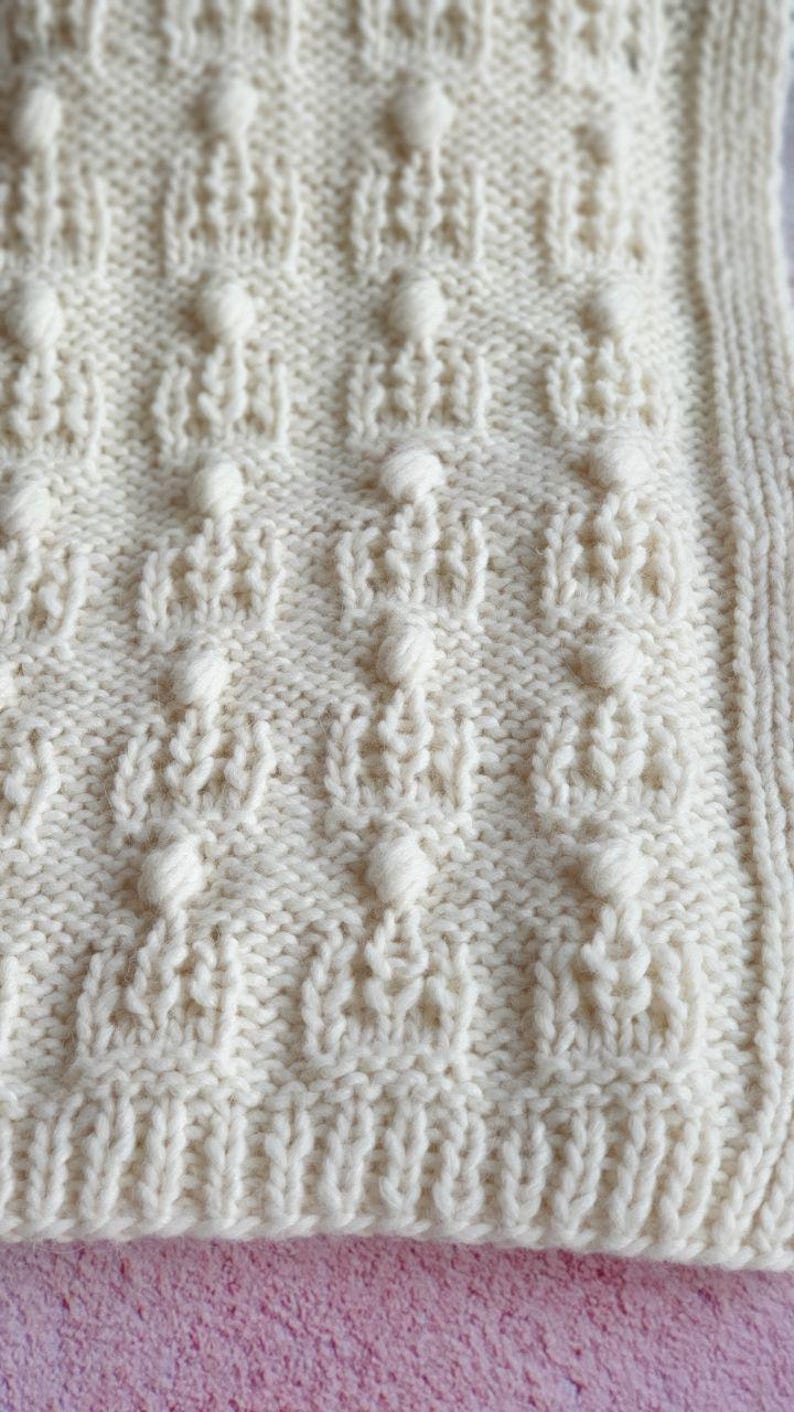 Crown Baby Blanket Knitting Pattern