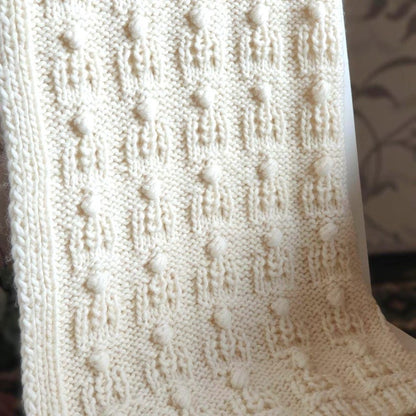 Crown Baby Blanket Knitting Pattern