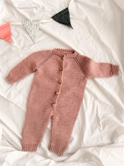 Top-Down Baby Romper Knitting Pattern