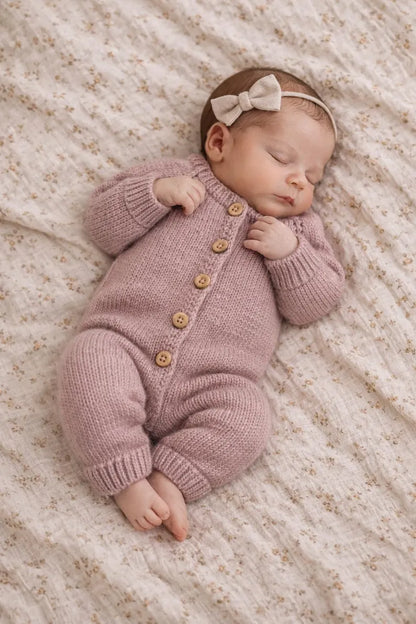 Top-Down Baby Romper Knitting Pattern