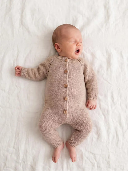 Top-Down Baby Romper Knitting Pattern