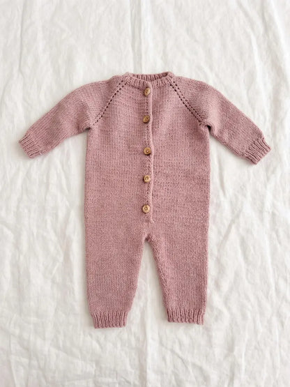 Top-Down Baby Romper Knitting Pattern