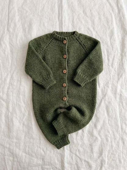 Top-Down Baby Romper Knitting Pattern