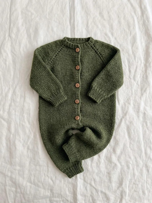 Top-Down Baby Romper Knitting Pattern