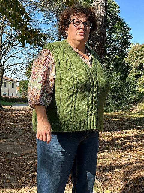 Cable Slipover Knitting Pattern