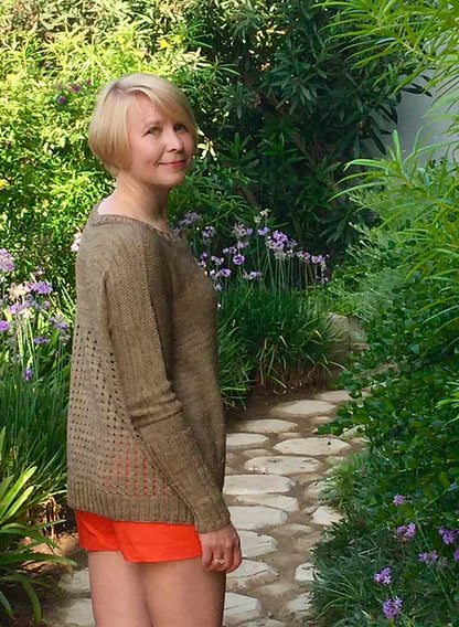 Lace Back Cardigan  Knitting Pattern