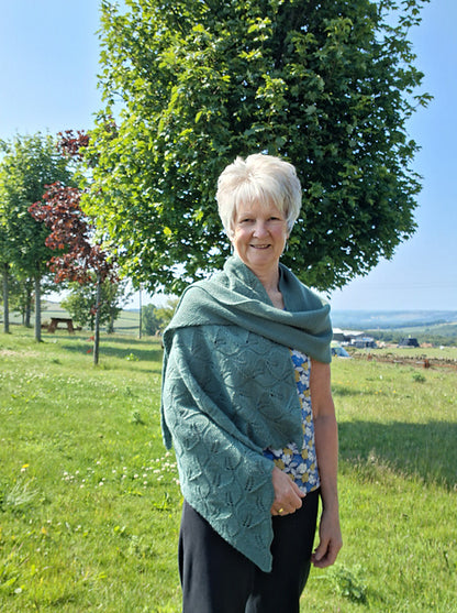 Leaf Lace Shawl Knitting Pattern