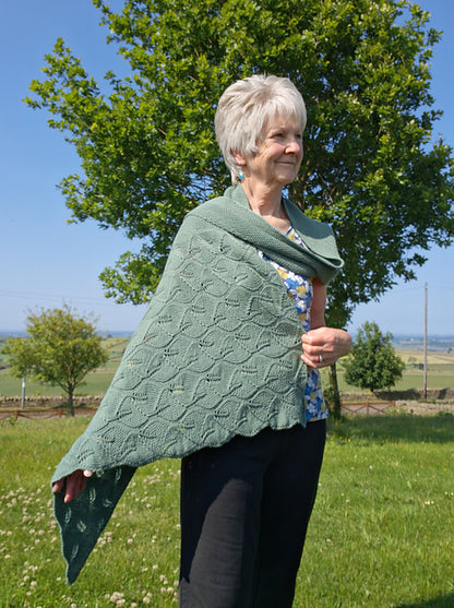 Leaf Lace Shawl Knitting Pattern