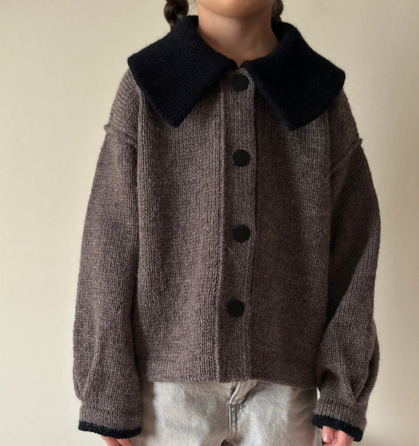 Kids Collar Jacket Knitting Pattern