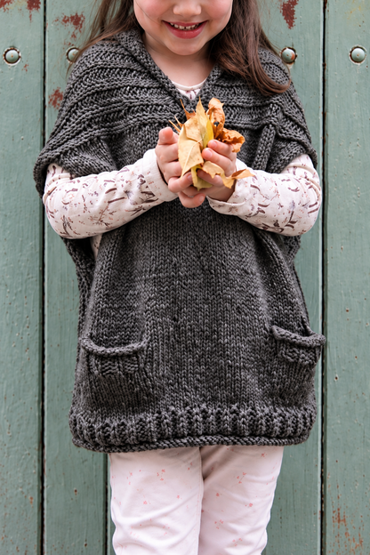 Kids brioche vest knitting pattern, view 2