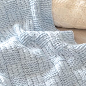 checkered knitting pattern project photo 1