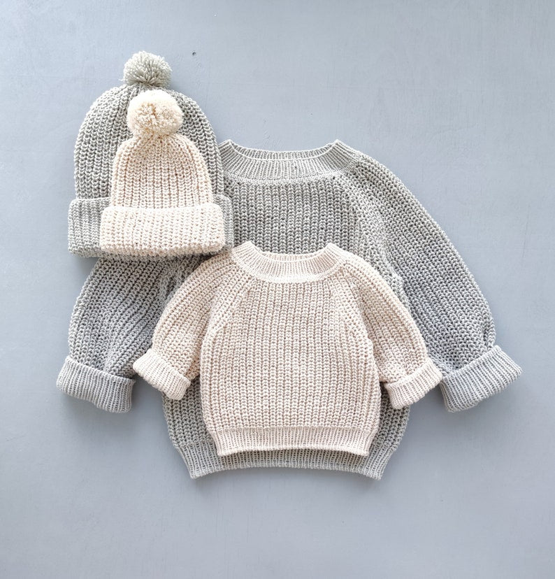 Baby Jumper Set Knitting Pattern — view 2