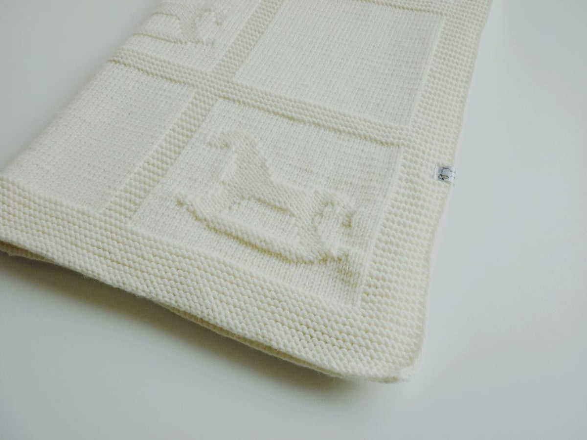 Rocking Horse Baby Blanket knitting pattern — design view 3