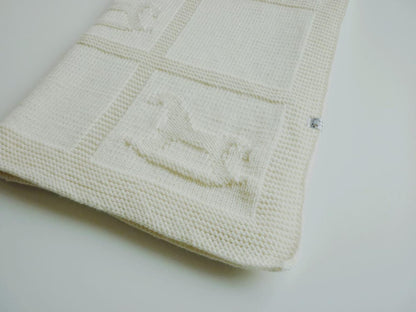 Rocking Horse Baby Blanket knitting pattern — design view 3