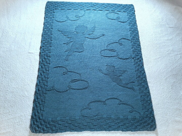 Baby Angel Blanket Knitting Pattern