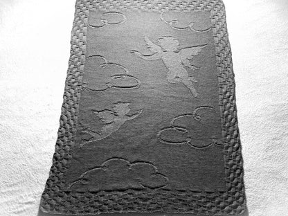 Baby Angel Blanket Knitting Pattern