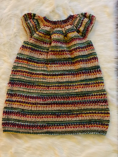 Yoke Dress Knitting Pattern