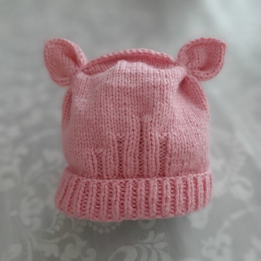 Bear Beanie Knitting Pattern