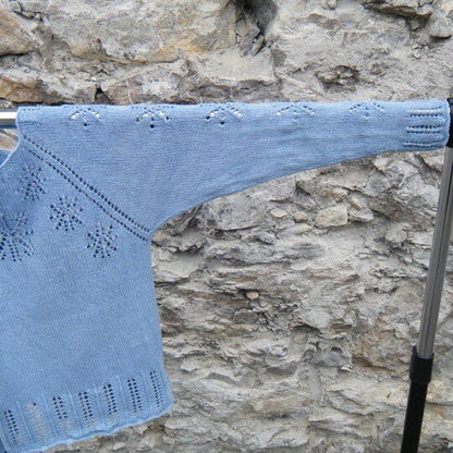 Raglan Top Snowflakes Knitting Pattern