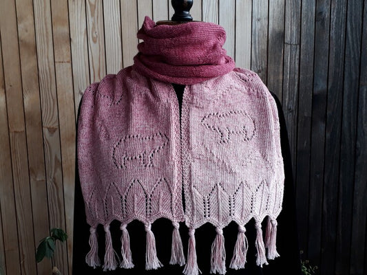 Scarf and Adventcalendar Bear Knitting Pattern