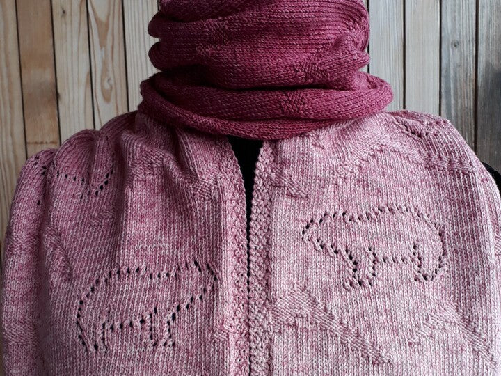 Scarf and Adventcalendar Bear Knitting Pattern